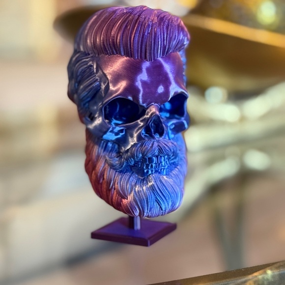 3D Printed | Halloween Skull Decor 💀💙💜 - Picture 5 of 10